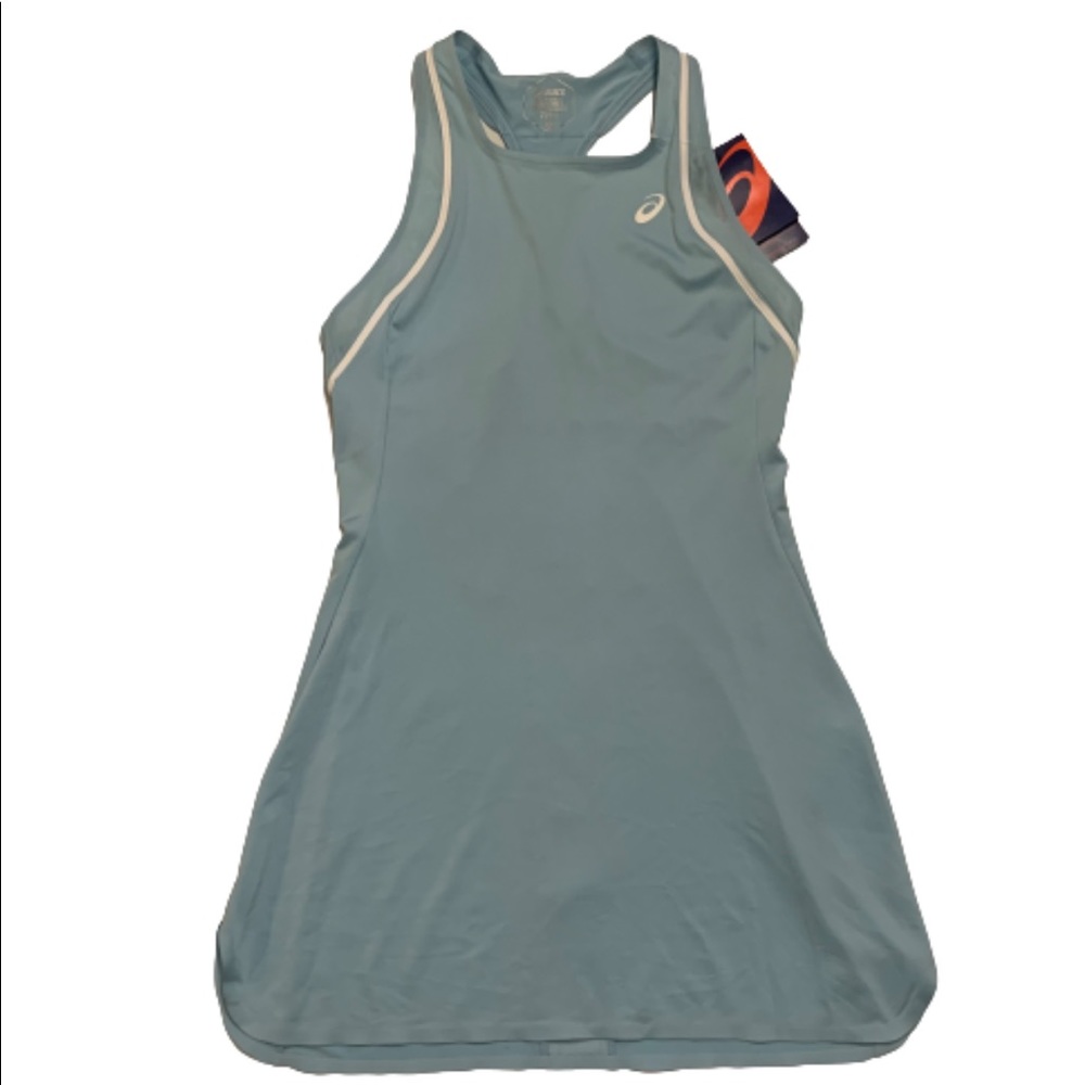 ASICS NWT tennis dress, light blue, size medium
